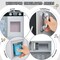 Costway Kid's Pretend Play Kitchen Toddler Kitchen Playset with Blackboard Pink/White/Light Pink/Beige